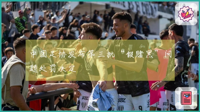 中国足协发布第三批“假赌黑”问题处罚决定
